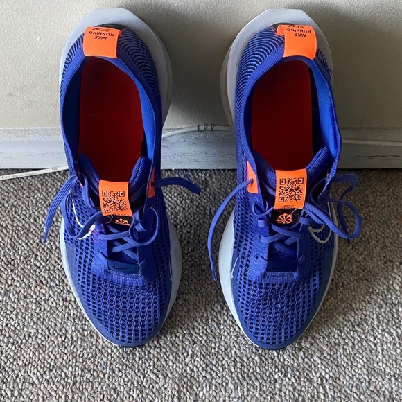 Nike Royal Blue and Orange Sneakers - Picture 3 of 4